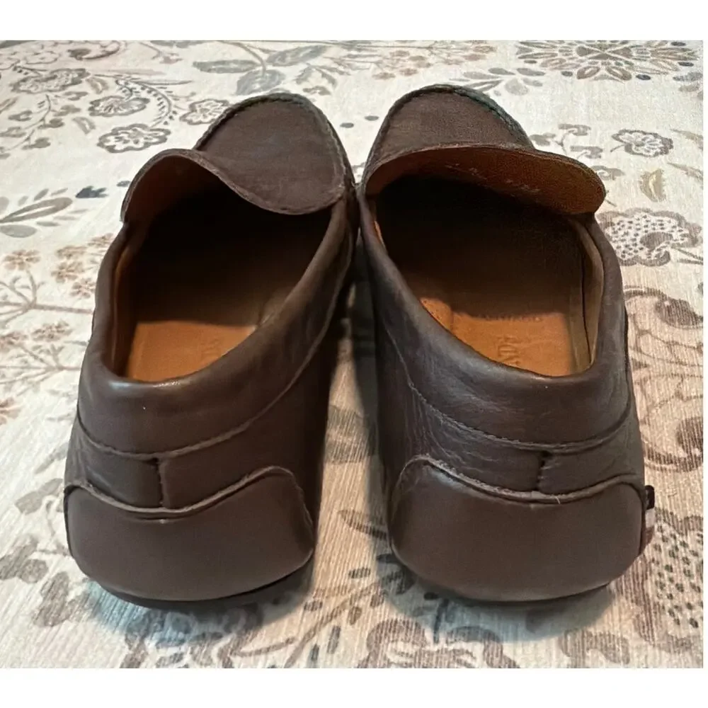 Allen Edmonds Santiago Brown Leather Driving Loafers Men Size 11 D